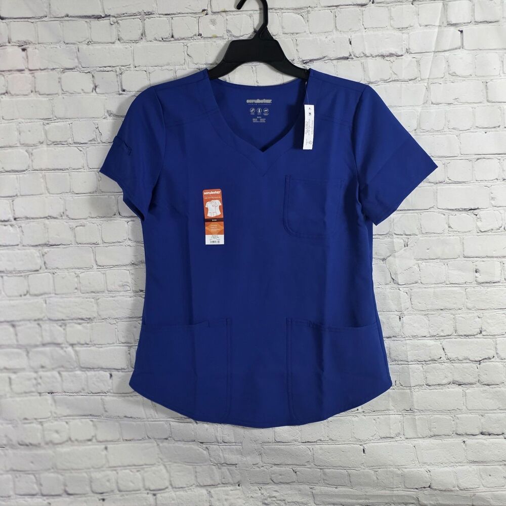 Scrubstar Women's Small Royal Blue S/S Scrub Top